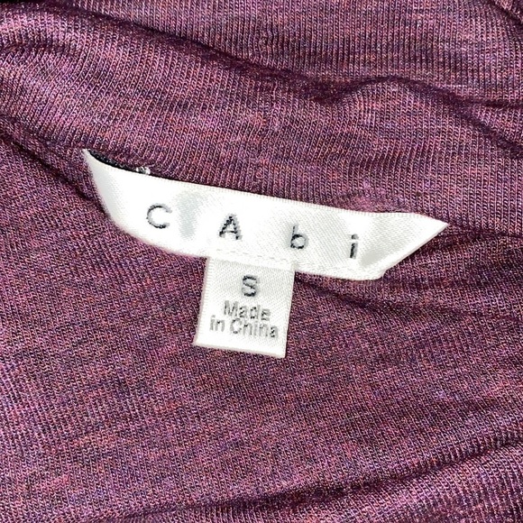 Cabi burgundy turtleneck top size small - Picture 5 of 7